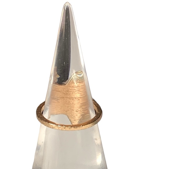 Sun Star Burst Faux Peach Opal & Clear Crystal Woman’s Fashion Ring Jewelry - Picture 6 of 9